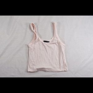 Pink striped crop top